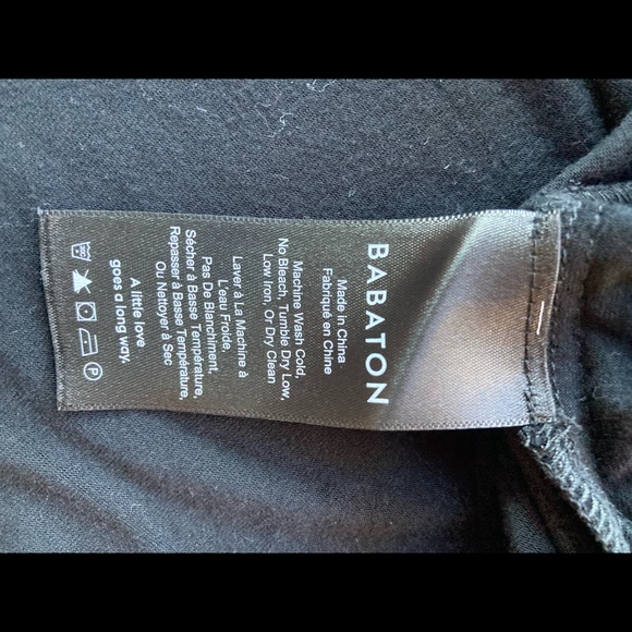 Babaton Black 3/4 Sleeve Medium Shirt - Picture 6 of 7